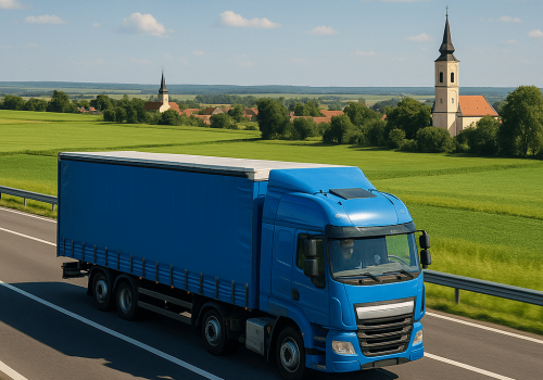 20250812_1149_Truck on Hungarian Highway_simple_compose_01k2etxpj7e2cv7q8m4dgspt4q